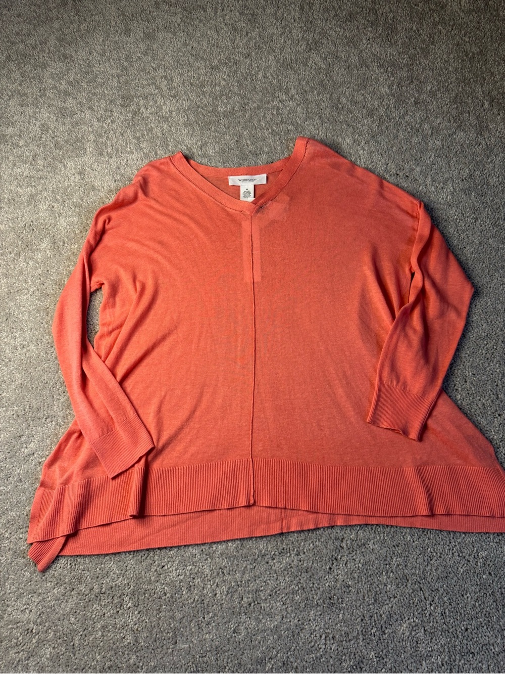 Workshop Republic Clothing Coral V-Neck Sweater - Women